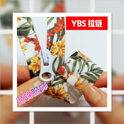 布带热转印尼龙反穿拉链